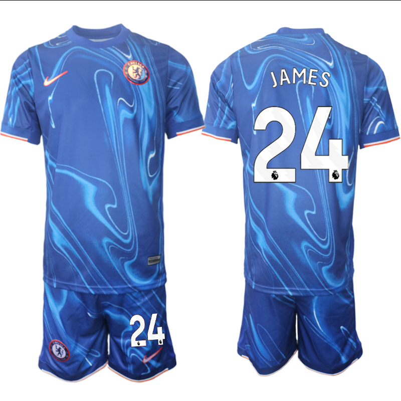 Men 2024-2025 Club Chelsea home Blue #24 Soccer Jersey->customized soccer jersey->Custom Jersey